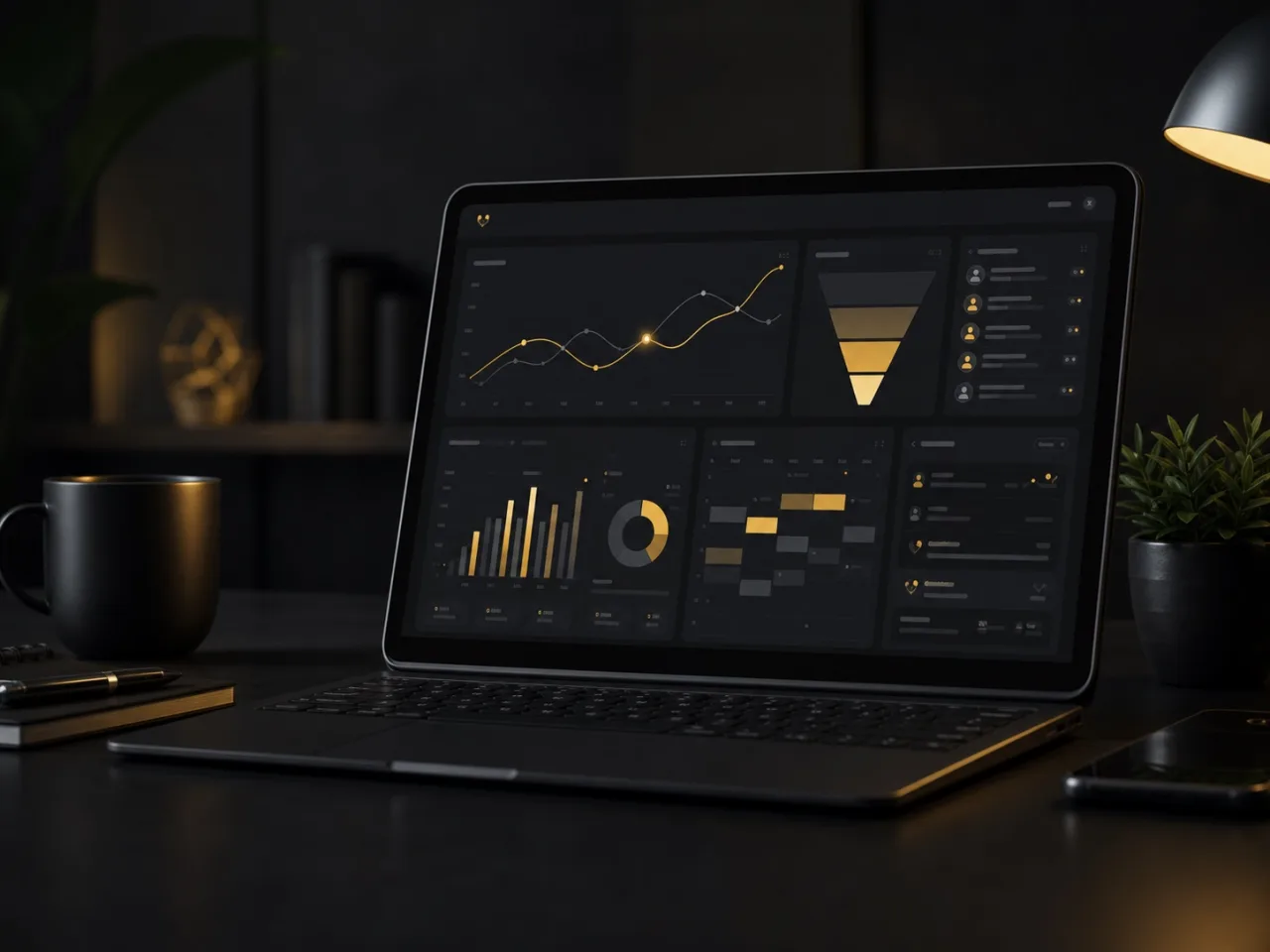 Dashboard de campañas, leads y analítica para marketing digital estratégico